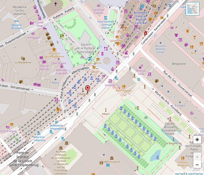 Carte de la Mont des Arts